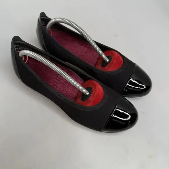 Munro Slip-On Loafer Shoes Size 6M Traveler Black Stretch Fabric Made In USA - Picture 5 of 16